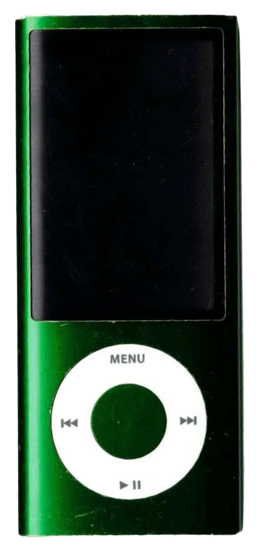 A green iPod