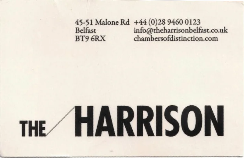 The Harrison business card